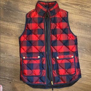 J crew plaid vest size XS